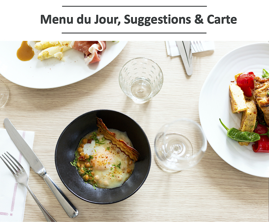 Menu du jour Le Santiago t Pee sur Nivelle